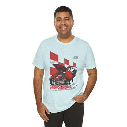 JDM Demon Street Racing T‑Shirt — Retro Car Anime Graphic Tee