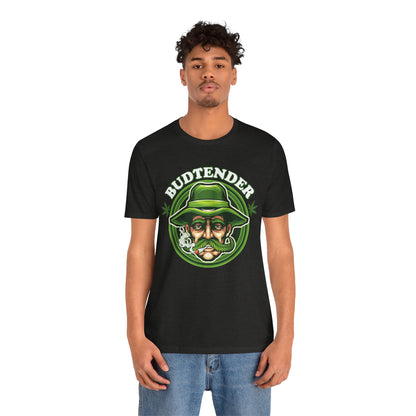 Budtender Graphic Tee – Retro Smoking Stoner Design