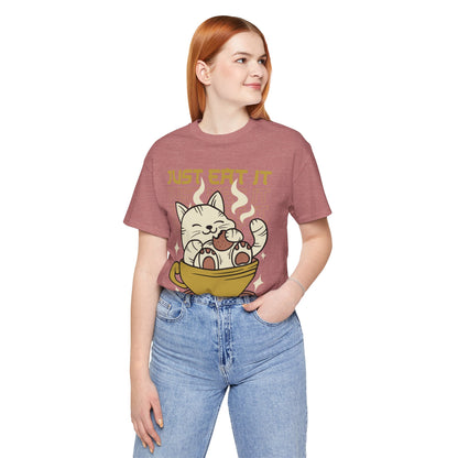 Just Eat It Cat Tee — Cute Kawaii Cat in Tea Cup T-Shirt