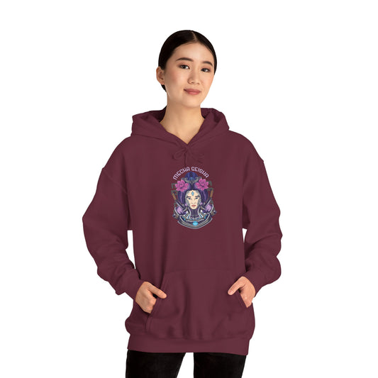 Occult Witch Portrait Hoodie — “Psychic Energy” Gothic Mystic Pullover