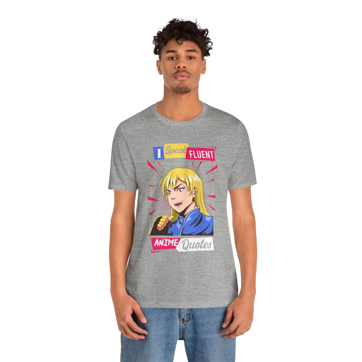 Anime Quotes T-Shirt — "I Speak Fluent Anime Quotes" Retro Manga Style Tee