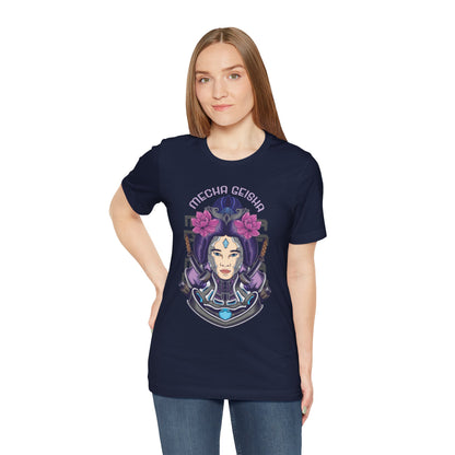 Mecha Geisha T-Shirt — Futuristic Asian-Inspired Graphic Tee