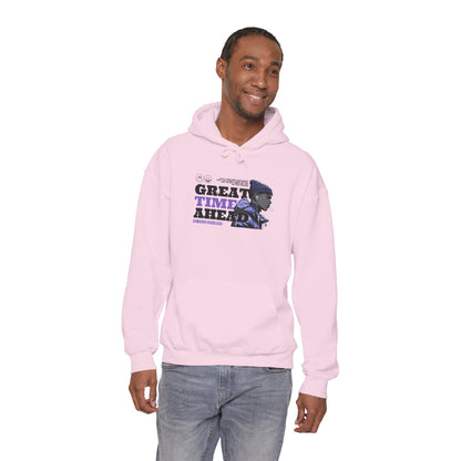 Great Times Ahead Hoodie — Positive Vintage Portrait Pullover