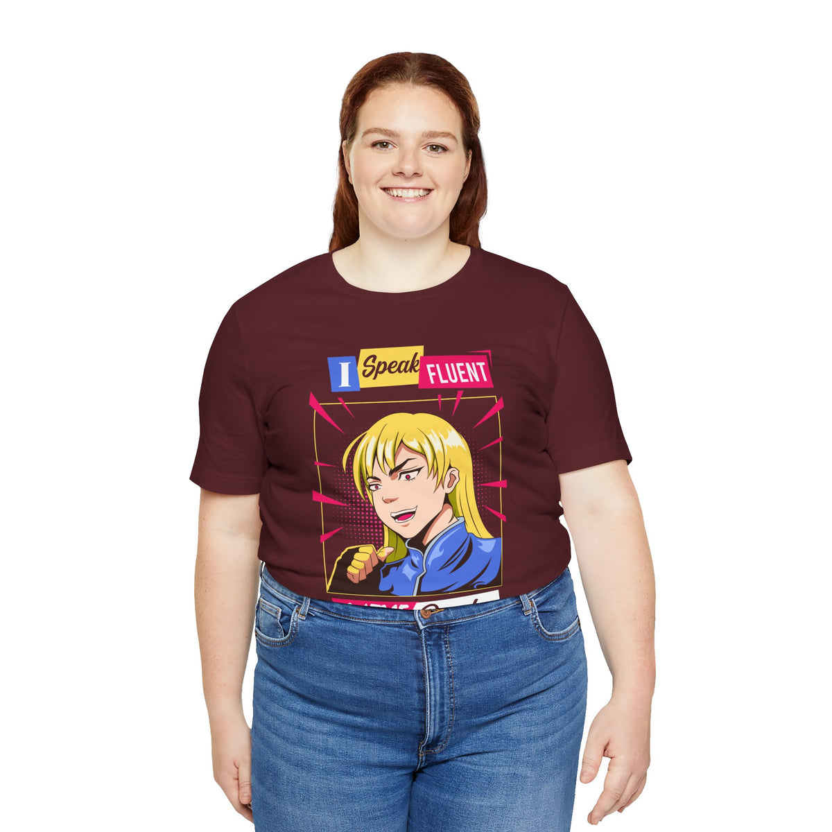 Anime Quotes T-Shirt — "I Speak Fluent Anime Quotes" Retro Manga Style Tee