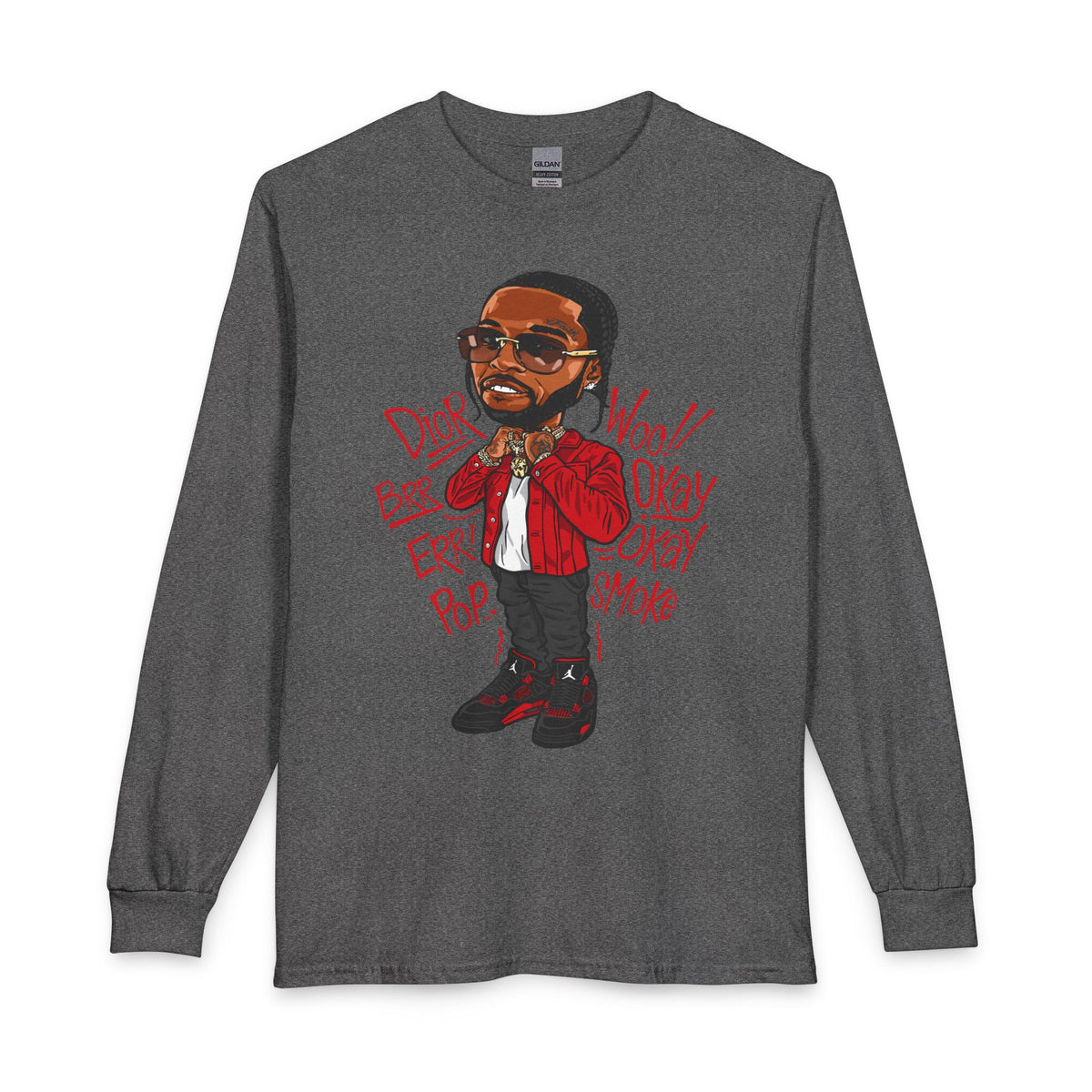 Hip Hop Artist Long Sleeve Tee — Urban Music Graphic Shirt