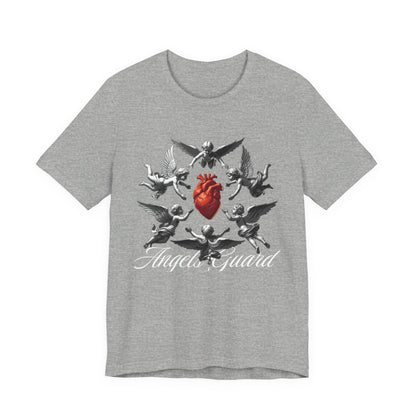 Angel Guard T‑Shirt — Sacred Heart & Cherub Graphic Tee