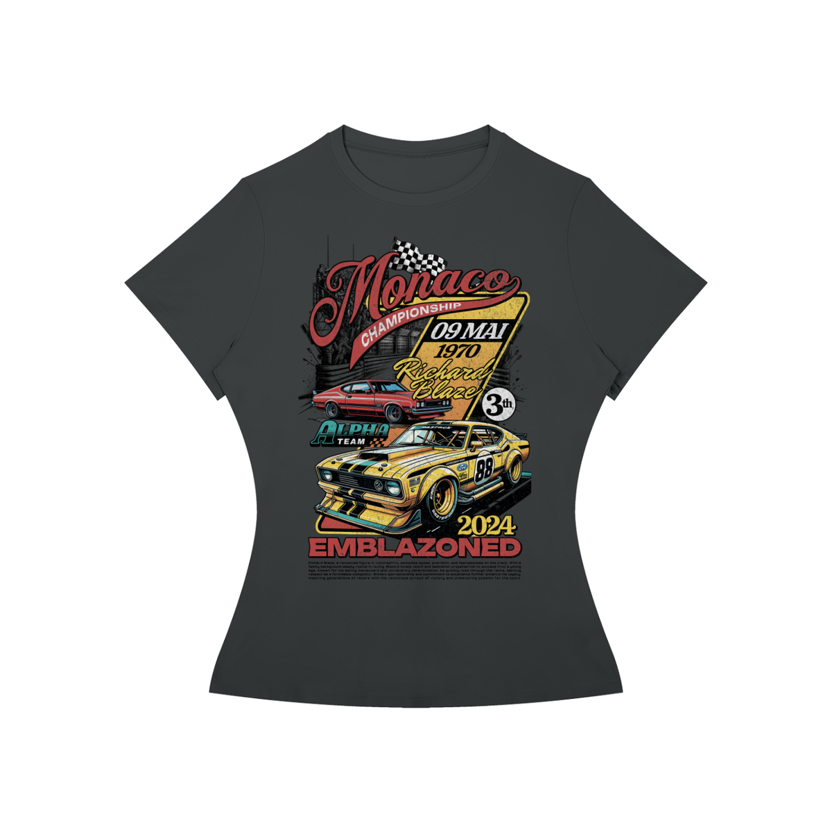 Monaco Muscle Car Championship Women’s Slim-Fit Tee