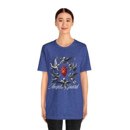 Angel Guard T‑Shirt — Sacred Heart & Cherub Graphic Tee