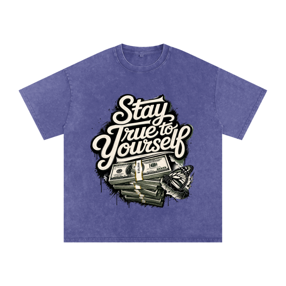 Stay True to Yourself Snow-Washed Cotton Tee