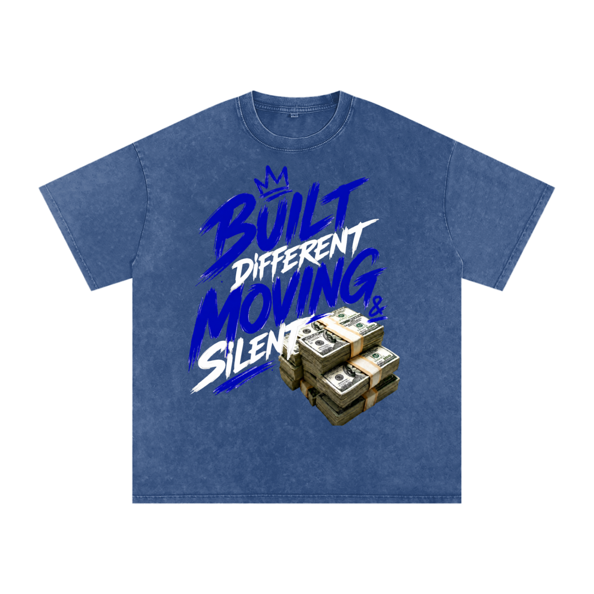 Built Different, Moving Silent Snow-Washed Cotton Tee
