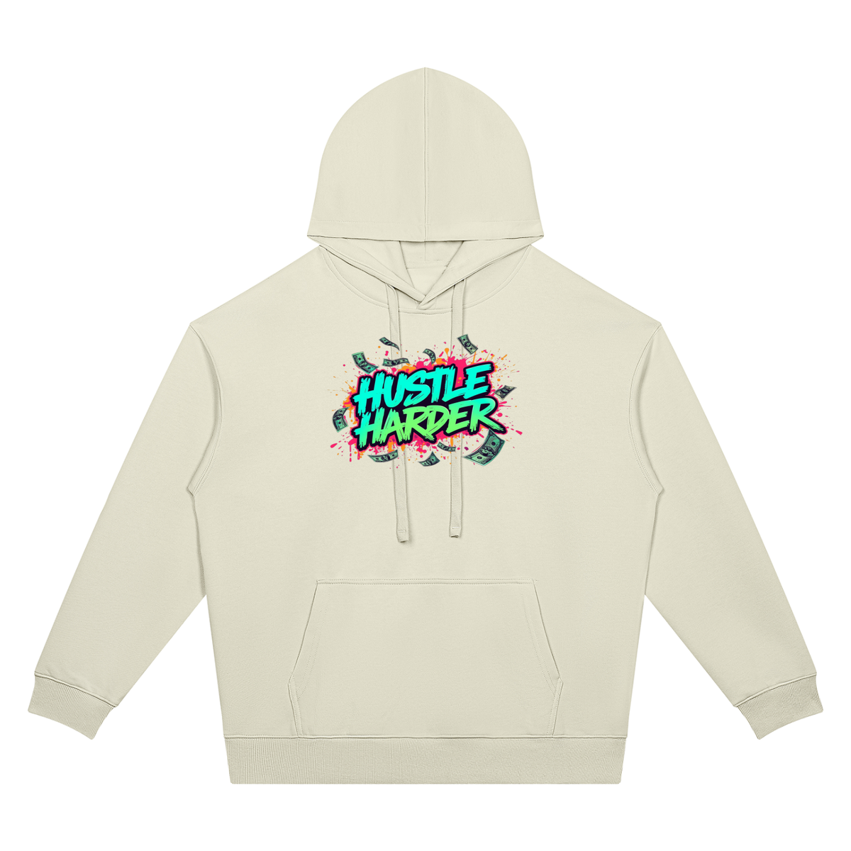 Success Is a Habit Two Sided Graphic Drop Shoulder Hoodie