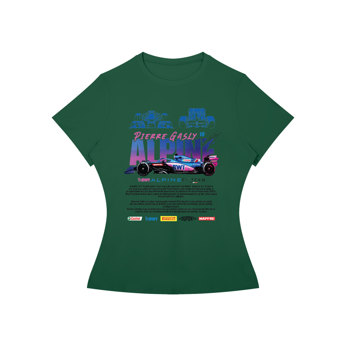 Alpine Formula F1 Racing Women’s Slim-Fit Tee