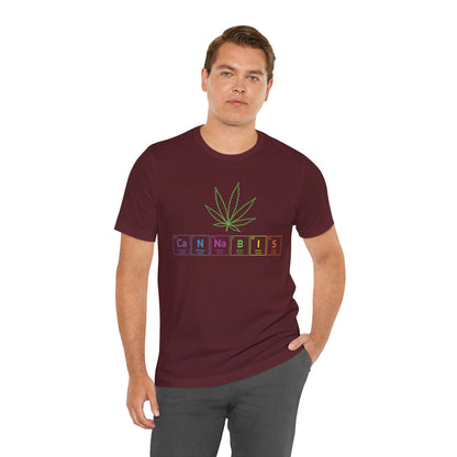 Cannabis Elemental Tee — Graphic Marijuana Leaf Science Shirt