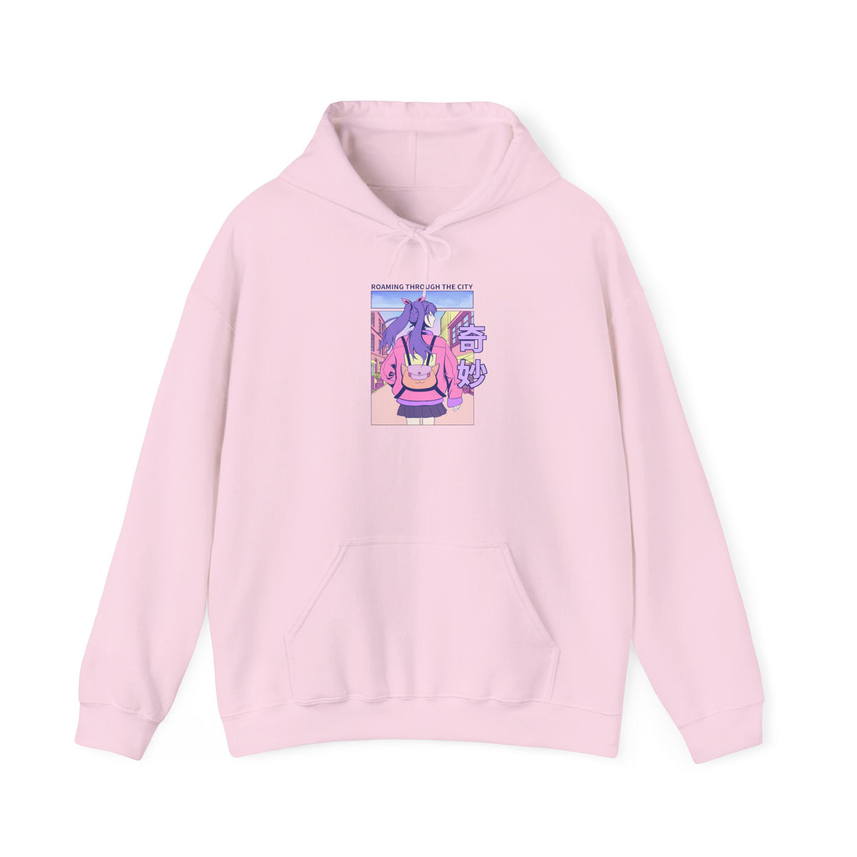 Anime Bunny Hoodie — Pastel Vaporwave Eeyore-Inspired Graphic