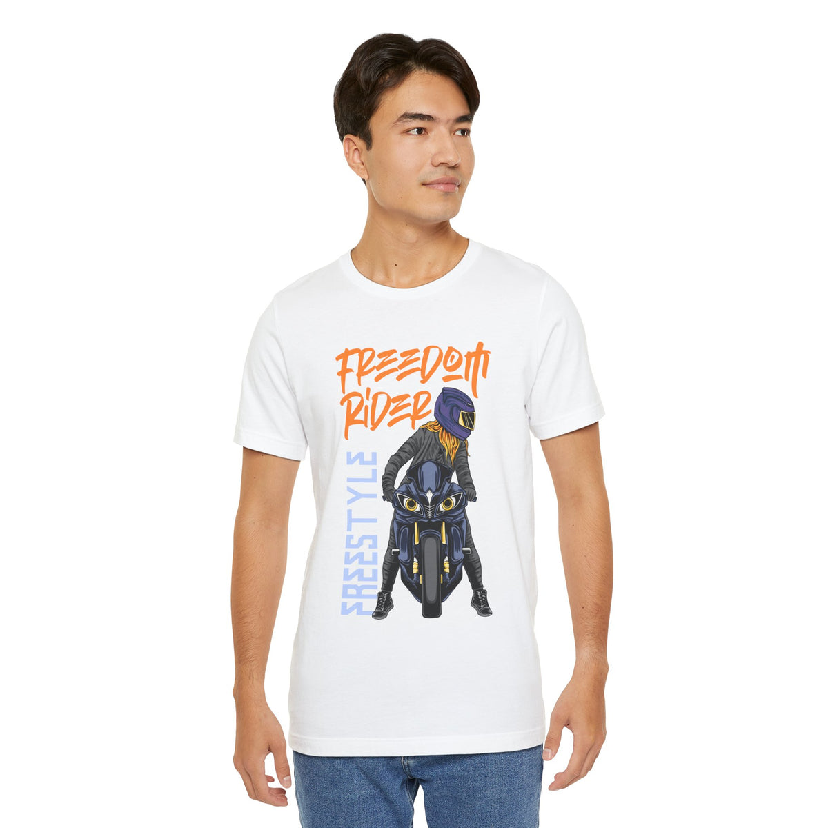 Freedom Rider Motorcycle Tee – "Freedom Rider" Streetstyle Biker T-Shirt