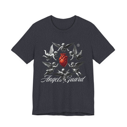 Angel Guard T‑Shirt — Sacred Heart & Cherub Graphic Tee
