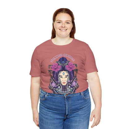 Mecha Geisha T-Shirt — Futuristic Asian-Inspired Graphic Tee