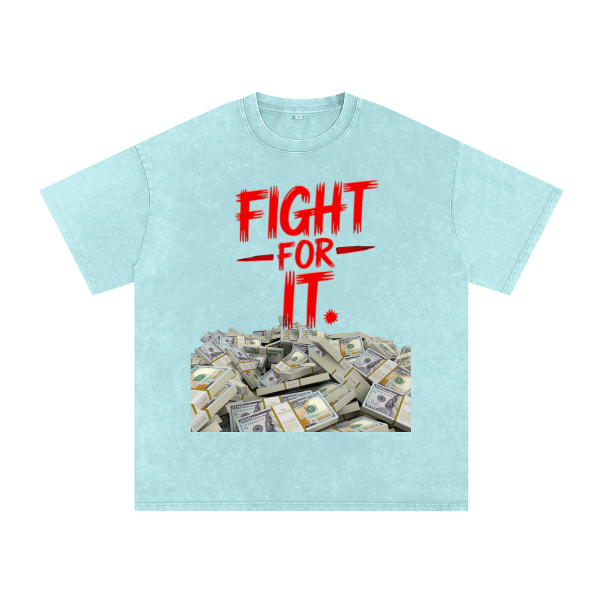Fight for It Snow-Washed Cotton Graphic Tee