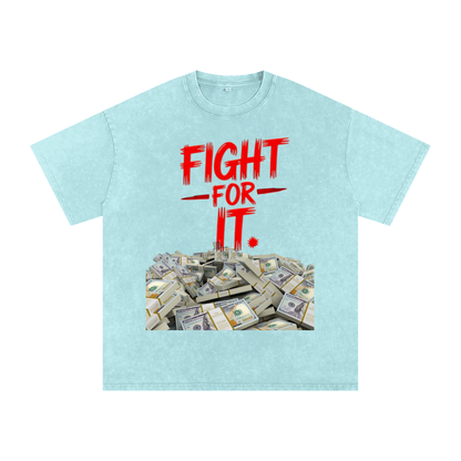 Fight for It Snow-Washed Cotton Graphic Tee