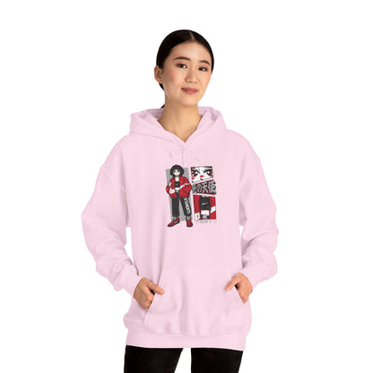Anime Streetwear Red-Jacket Angel Hooded Sweatshirt