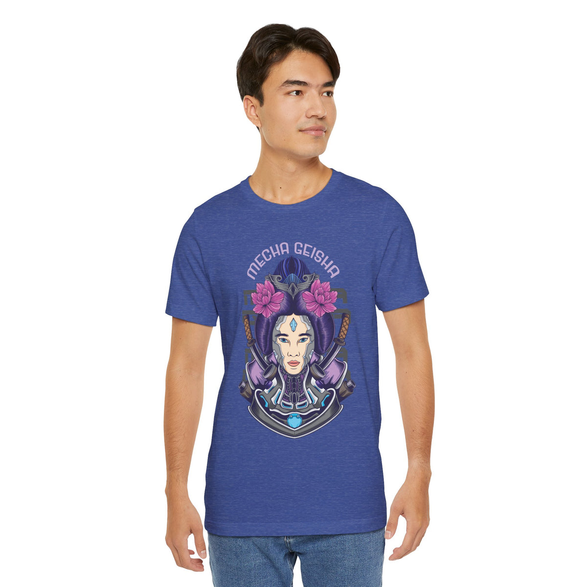 Mecha Geisha T-Shirt — Futuristic Asian-Inspired Graphic Tee