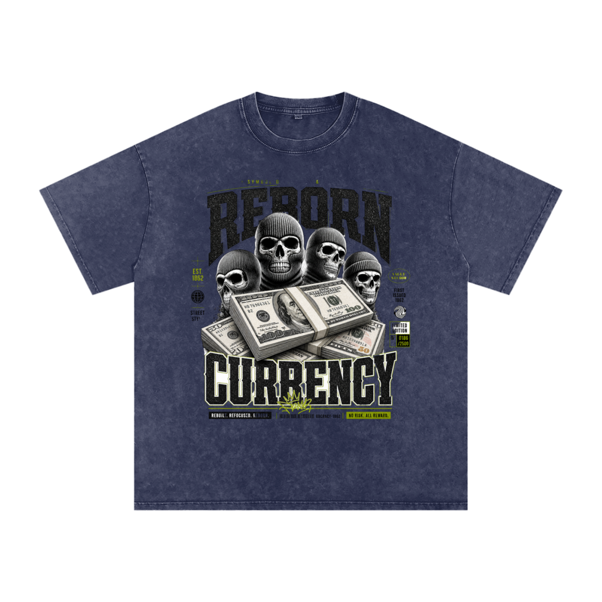 Reborn Currency Snow-Washed Cotton Graphic Tee