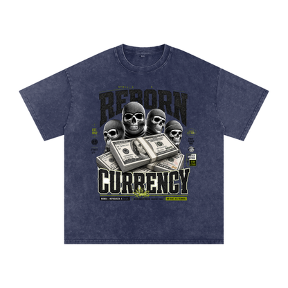Reborn Currency Snow-Washed Cotton Graphic Tee