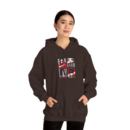 Anime Streetwear Red-Jacket Angel Hooded Sweatshirt
