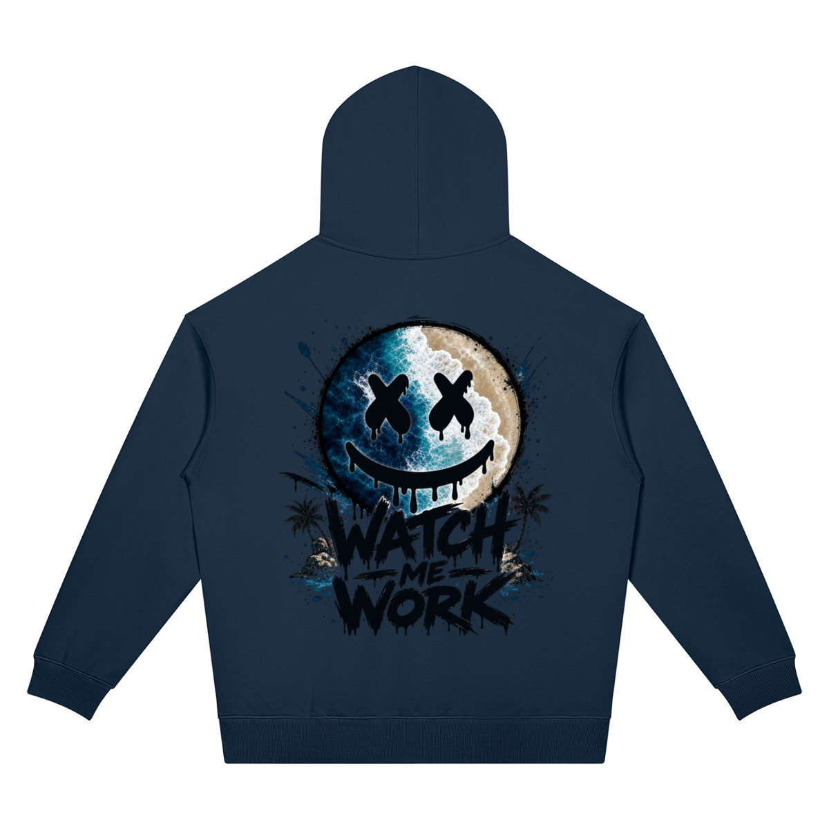 Watch Me Work Two-Sided Graphic Hoodie