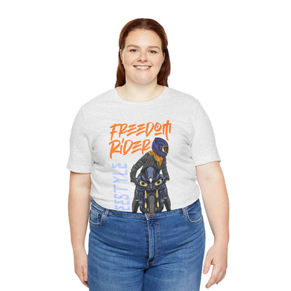 Freedom Rider Motorcycle Tee – "Freedom Rider" Streetstyle Biker T-Shirt