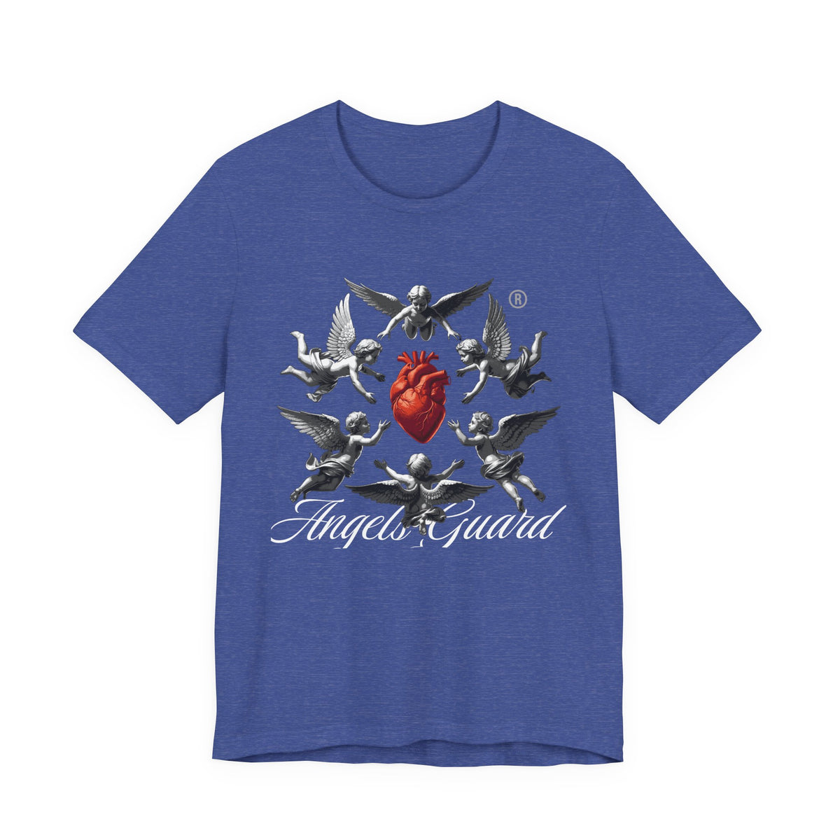 Angel Guard T‑Shirt — Sacred Heart & Cherub Graphic Tee