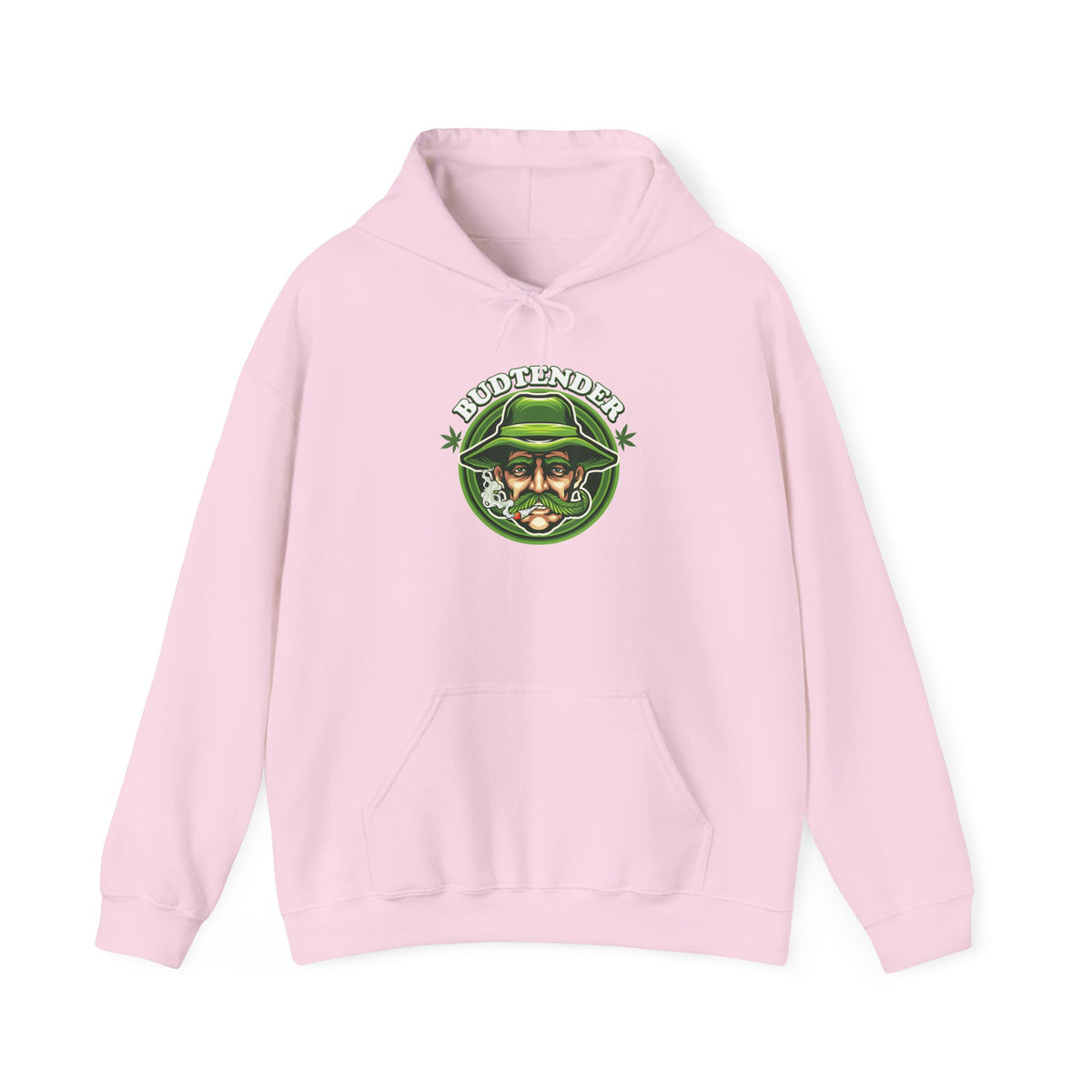 Budtender Graphic – Retro Smoking Stoner Hooded Sweatshirt