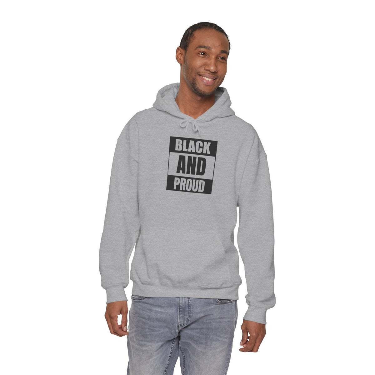 Black and Proud Hooded Sweatshirt