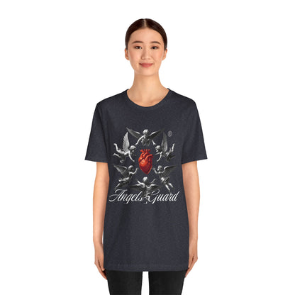 Angel Guard T‑Shirt — Sacred Heart & Cherub Graphic Tee