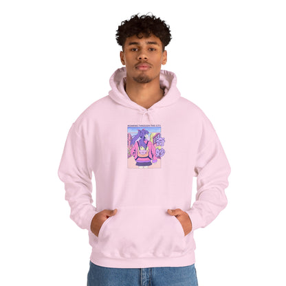 Anime Bunny Hoodie — Pastel Vaporwave Eeyore-Inspired Graphic