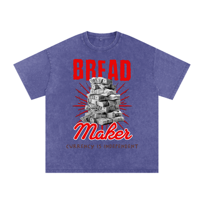 Bread Maker Snow-Washed Cotton Graphic Tee