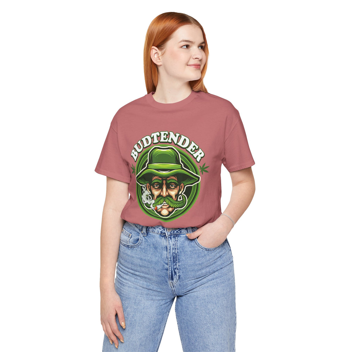 Budtender Graphic Tee – Retro Smoking Stoner Design