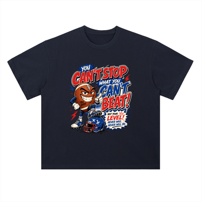 You Can't Stop What You Can't Beat Sports Graphic Drop Shoulder Tee
