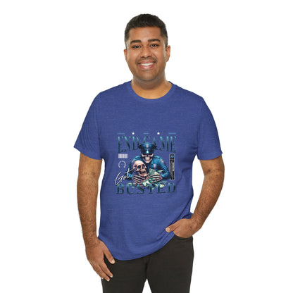 Endgame Got Busted Tee — Police Skull Graphic T-Shirt