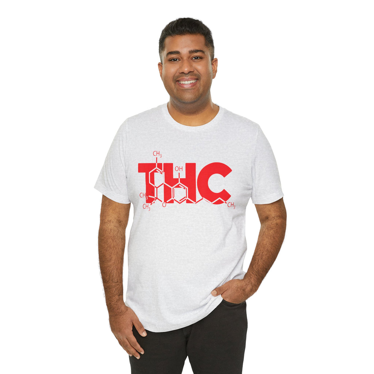 THC Molecule T-Shirt — Chemistry Graphic Cannabis Tee