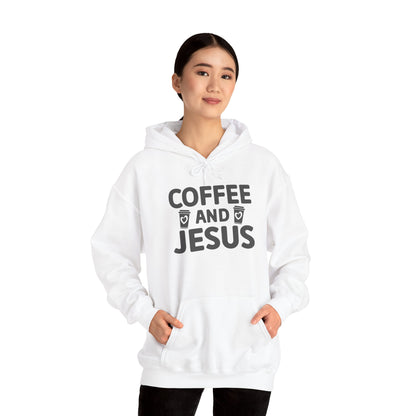 Coffee and Jesus Hoodie — Christian Faith Pullover for Coffee Lovers