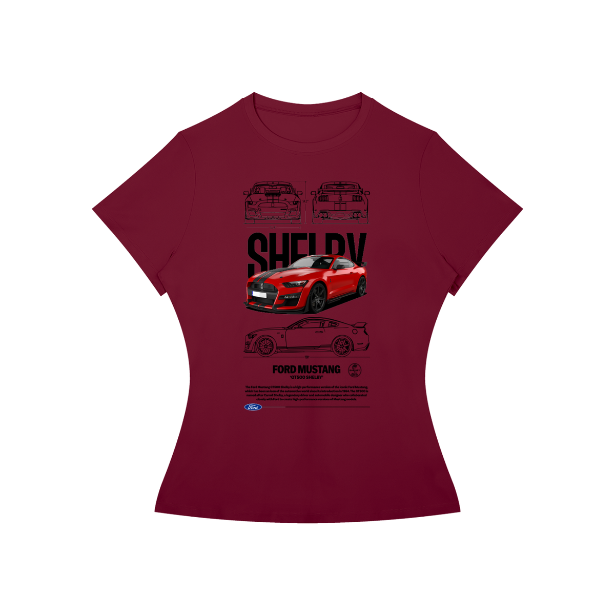 Ford Mustang Shelby GT Women’s Slim-Fit Tee