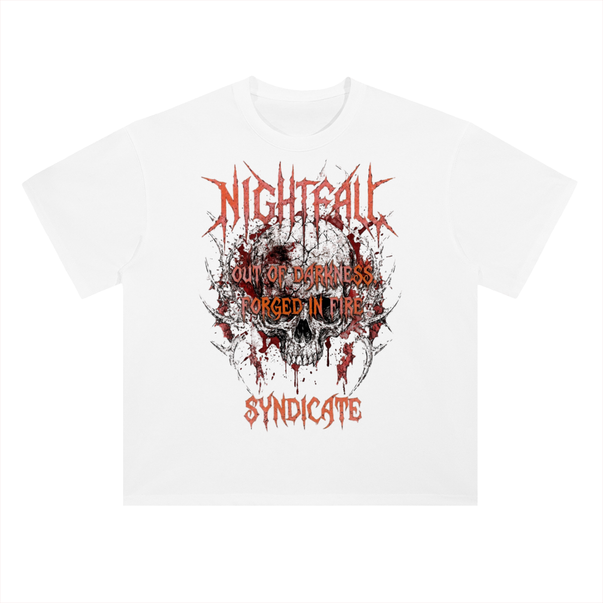 Nightfall Dark Fantasy Graphic Drop Shoulder Tee