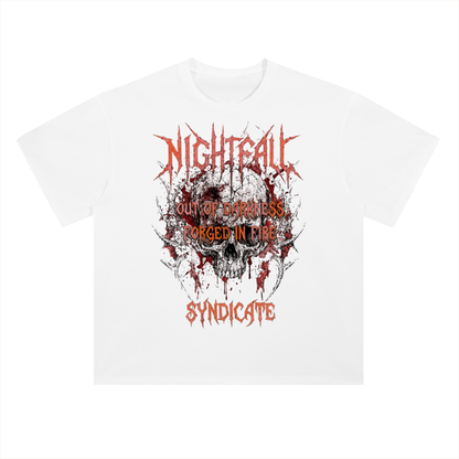 Nightfall Dark Fantasy Graphic Drop Shoulder Tee