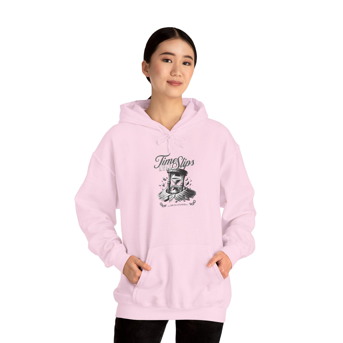 Time Slips Graphic Hoodie — Vintage Pocket Watch Illustration Sweatshirt