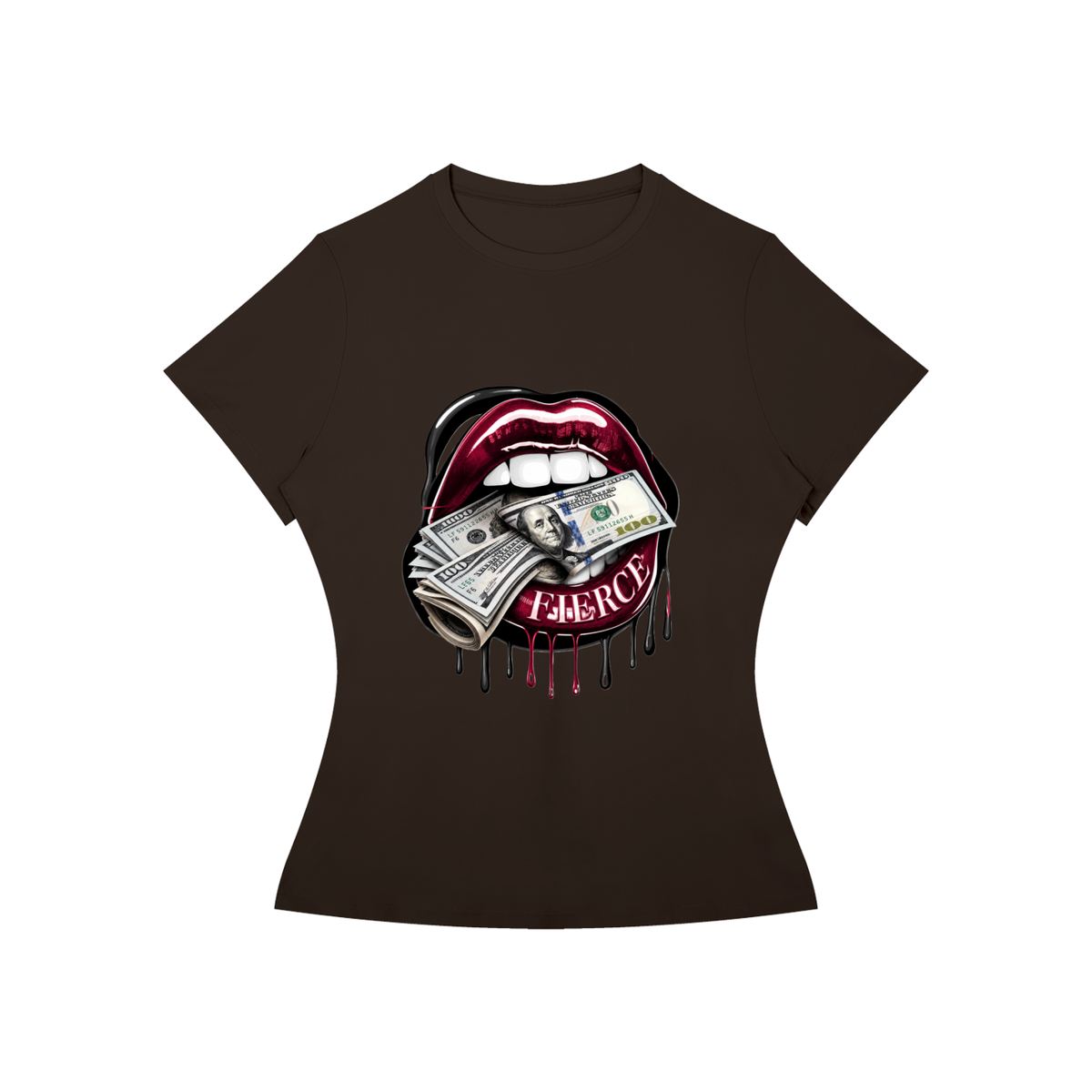 Fierce Lips Women’s Slim-Fit Graphic Tee