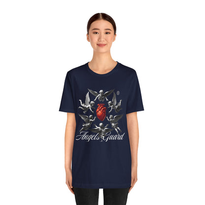Angel Guard T‑Shirt — Sacred Heart & Cherub Graphic Tee