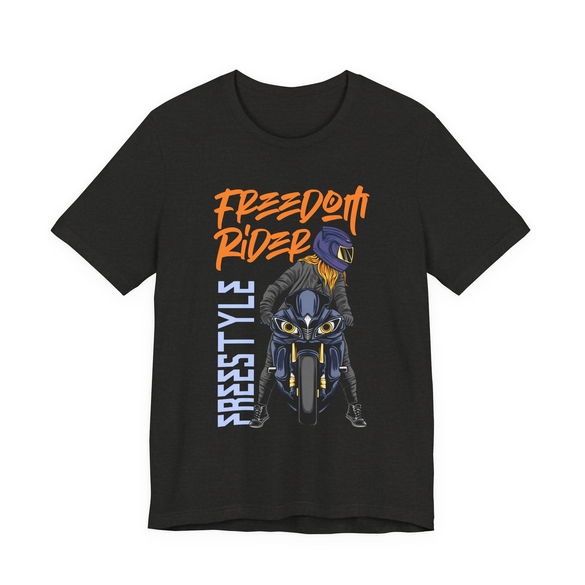 Freedom Rider Motorcycle Tee – "Freedom Rider" Streetstyle Biker T-Shirt