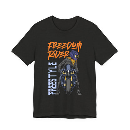 Freedom Rider Motorcycle Tee – "Freedom Rider" Streetstyle Biker T-Shirt