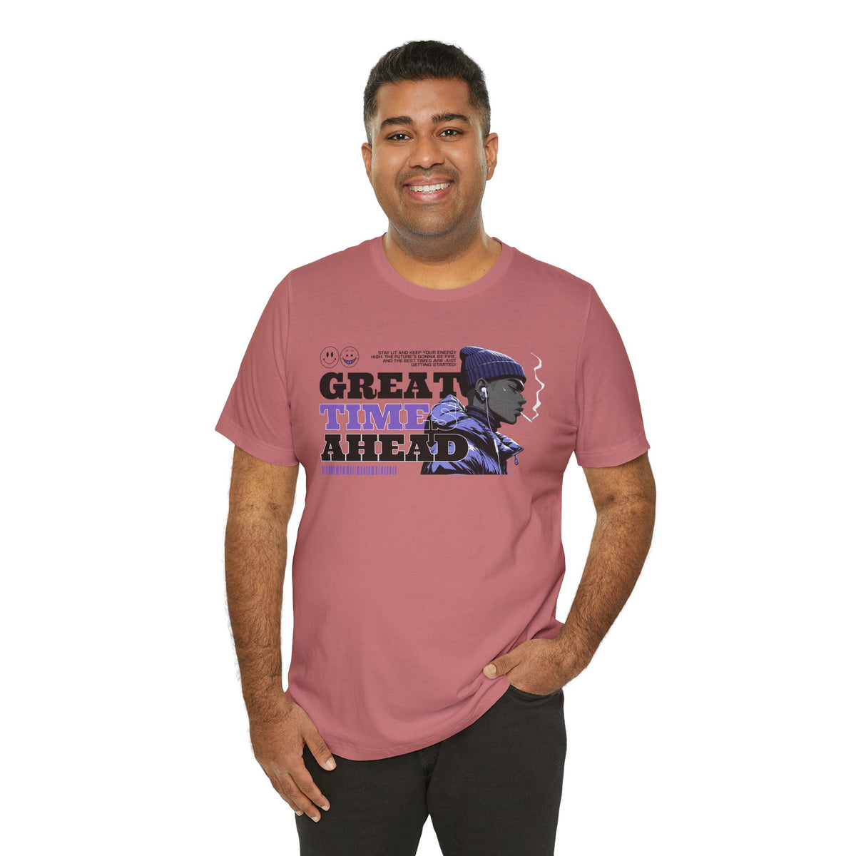 Great Times Ahead Graphic Tee — Motivational Streetwear T‑Shirt